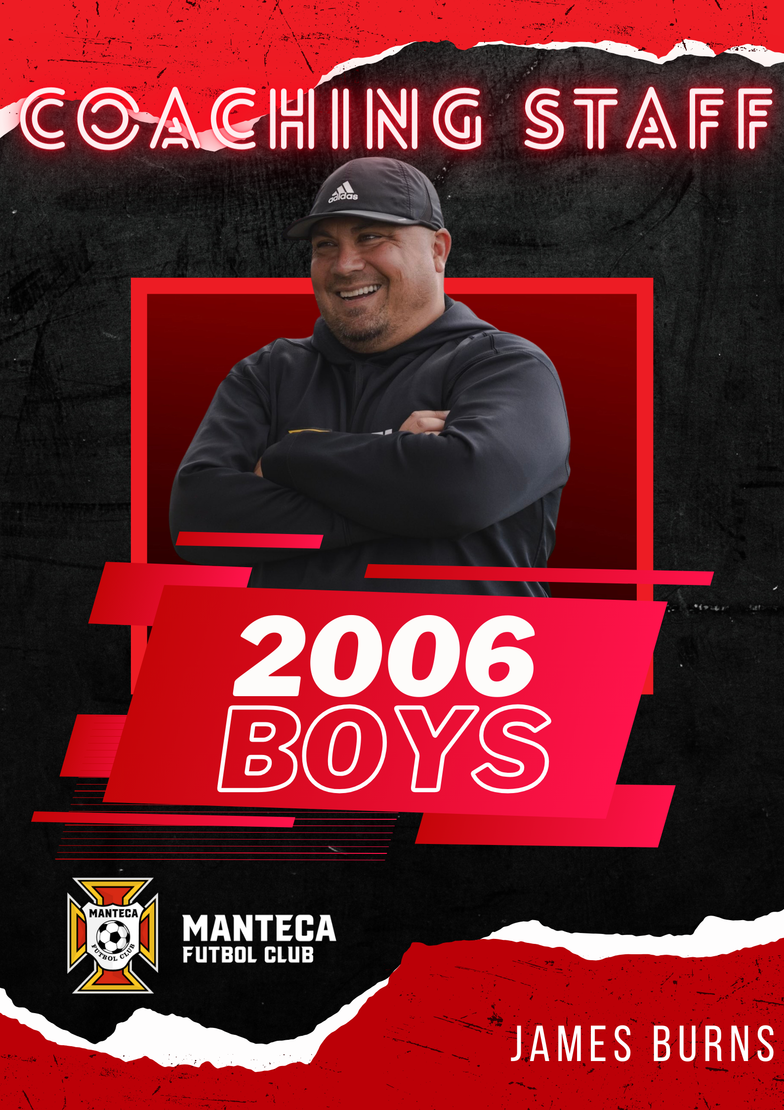 Manteca Futbol Club 06 Boys Rebels Red